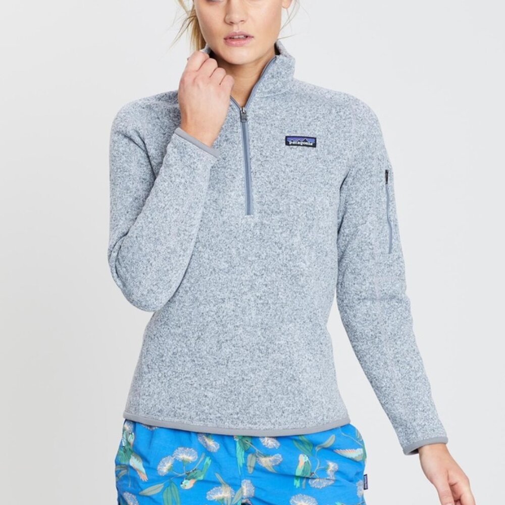 Patagonia Better Sweater Quarter Zip Fleece Pullover Sz-S USED Very Good Cond.